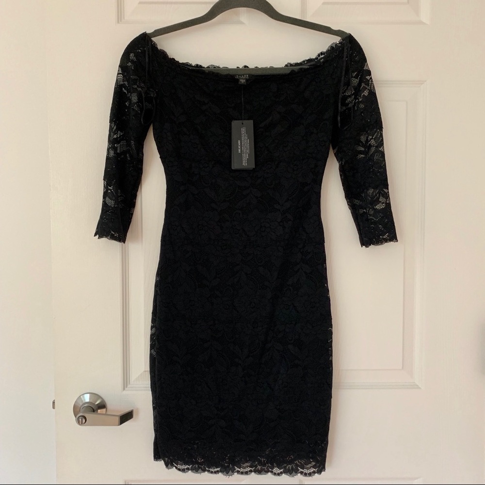 NWT Guess Black Lace Cocktail Dress Size XS